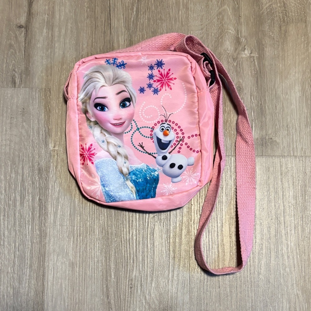 Pink Frozen Themed Shoulder Bag